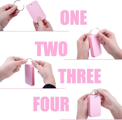 Koogel 250PCS Index Cards with Ring, Colored Study Cards Waterproof Covers 2.2 x 3.5 Inch Blank Notecards Flash Cards for School Learning Memory Office Recipe Game Cards