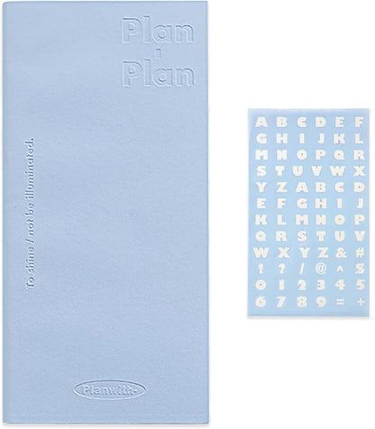 Soft Leather Pocket Notebook - 3.5" x 7.3" - to Do List Daily Planner with 160 Pages & Stickers - Ideal for Daily Plans, School, and Office Supplies (Blue)