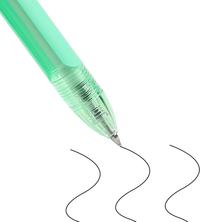 Mr. Pen- Gel Ink Pen Set, 12 pcs, Pastel Green Barrel, Black Ink Gel Pens Fine Point 0.5mm, One Highlighter, Gel Ink Pens, Cute Pens for Women, Aesthetic Pens for Journaling, Fine Tip Pens