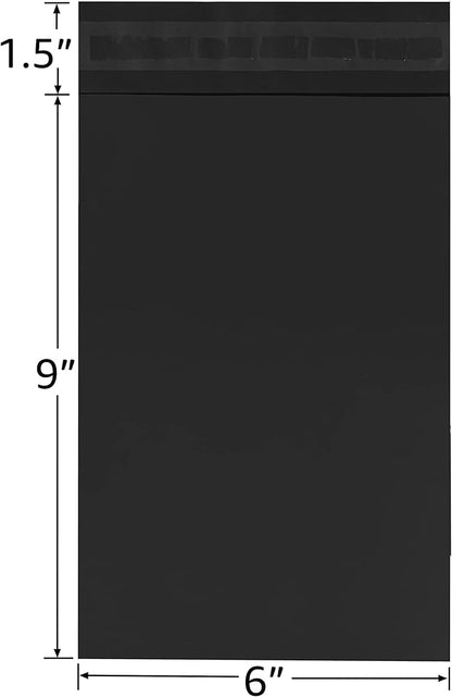 Colored Poly Mailers Pack of: (Black, 6" x 9" pack of 1000) Be creative with your packaging with Colored mailers