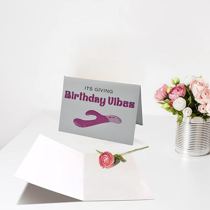 Funny Birthday Card for Women Men,Birthday Gift for Sister Wife Husband Friend-ITS GIVING Birthday Uibes