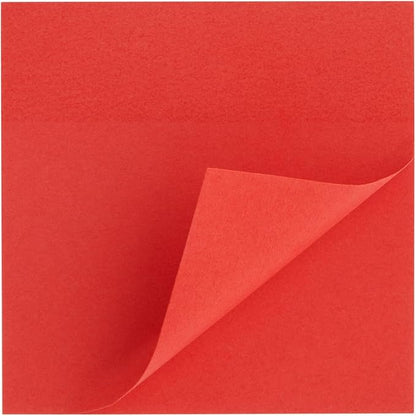 Juvale 8 Pack Bright Red Sticky Notes 3x3 Inch Self-Stick Note Pads for Home, Office Supplies (100 Sheets Per Pad)