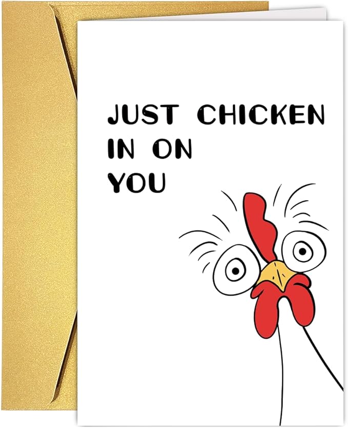 Funny Thinking of You Card for Women Men, Concern for Neighbors Card, Humor Miss You Gift for Husband Wife Boyfriend Girlfriend, Encouragement Card, Hilarious Get Well Card