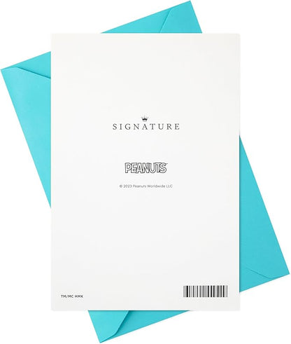 Hallmark Signature Peanuts Birthday Card (Charlie Brown and Friends)