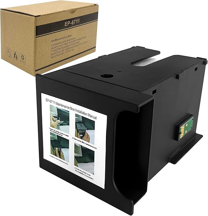 T6711 T671100 Ink Maintenance Box for Workforce WF-7710 WF-7720 WF-7210 WF-3620 WF-7620 WF-7510 WF-7610 WF-7110 ET16500 Printer