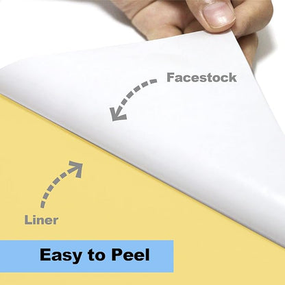 100 Labels 8.5"x11" Full Sheet Shipping Labels for Laser & Inkjet Printers, 8 1/2x11 Matte White 1 Per Sheet Full Page Mailing Label Sheets for Copier Printer, Full Size Labels