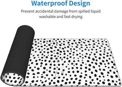 Extended Gaming Mouse Pad, Large Gaming Mouse Waterproof with Stitched Edges, Non-Slip Desktop Pad for Home and Office, Level Up Your 31.5x11.8 Inch… (Speckle Pattern)