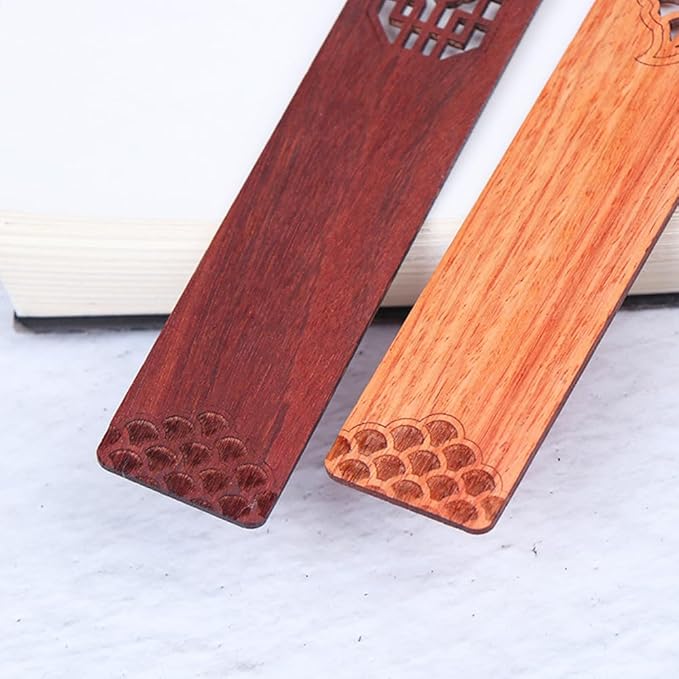 Wooden Bookmark Engraved Book Mark Vintage Style Best Unique Gifts Set for Book Lovers,Women,Men,Teacher,Birthday Present
