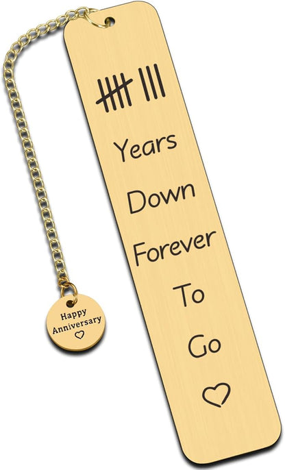 8th Anniversary Bronze Gifts for Him Her, Bronze Anniversary Wedding Gifts for Couple Husband Wife, 8 Year Anniversary Anniversary Bookmark, Bronze Gifts for 8th Gifts for Anniversary