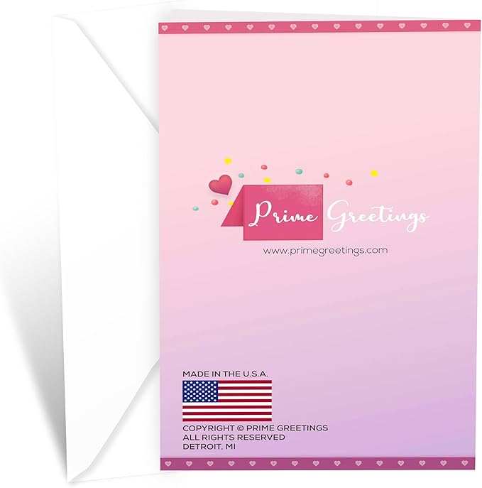 Prime Greetings Religious Birthday Card For Granddaughter, Made in America, Eco-Friendly, Thick Card Stock with Premium Envelope 5in x 7.75in, Packaged in Protective Mailer