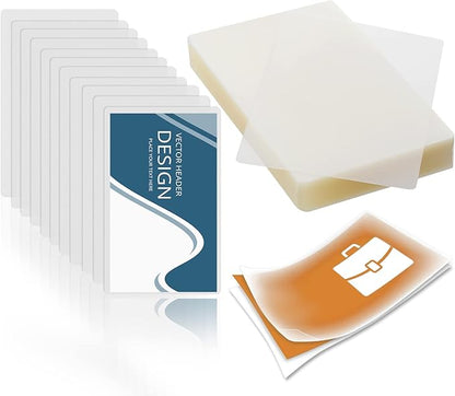 100 Pack Lamination Pouches 6" x 9" 5 mil Clear Index Card Laminating Pouches File Card Laminating Pouches Thermal Laminate Pouch Tags for Work Permits Pass Cards Student ID Cards