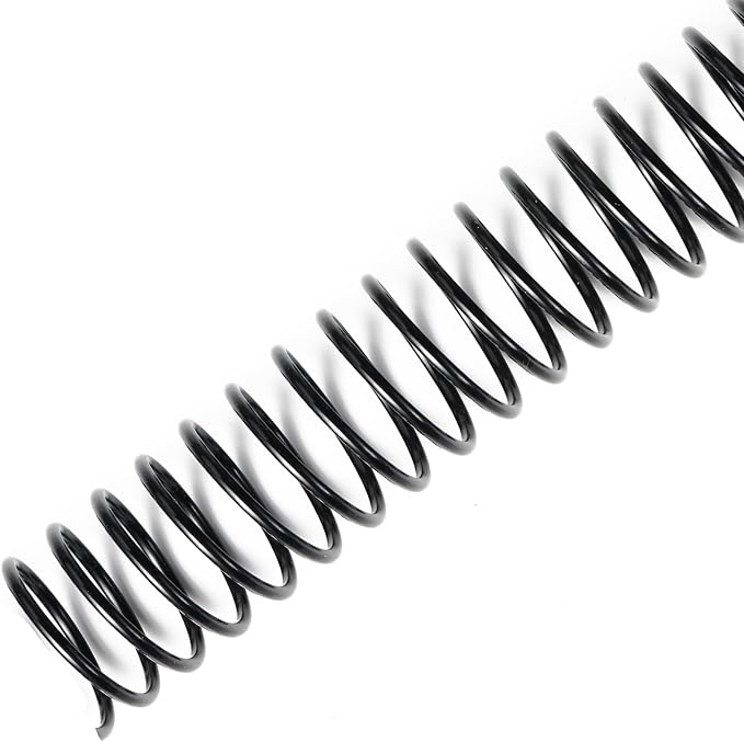 TOTiyea 50 Pack Plastic Binding Coils,215 Sheet Capacity,25mm (1") Binding Spirals,4:1 Pitch Letter Size (8.5x11 Inches) Black Plastic Binding Spirals