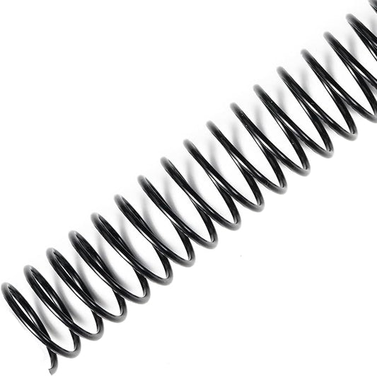 TOTiyea 50 Pack Plastic Binding Coils,215 Sheet Capacity,25mm (1") Binding Spirals,4:1 Pitch Letter Size (8.5x11 Inches) Black Plastic Binding Spirals