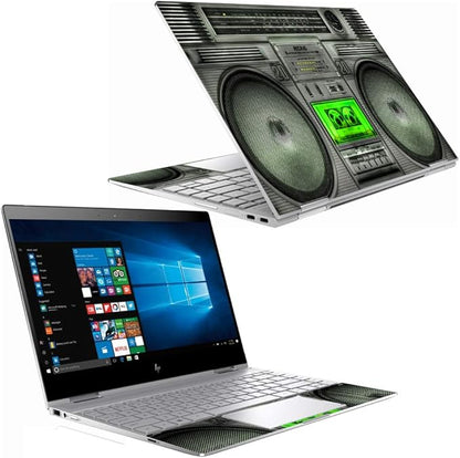 MightySkins Skin Compatible with HP Spectre x360 13" (2018) - Boombox | Protective, Durable, and Unique Vinyl Decal wrap Cover | Easy to Apply, Remove, and Change Styles | Made in The USA