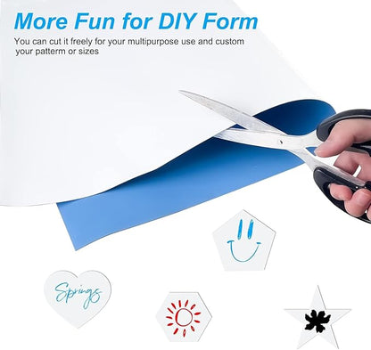 Magnetic Whiteboard Contact Paper, 47" x 94" Stick on Magnetic Dry Erase White Board Sticker on Wall, Easy to Write for Kids Drawing, School, Office, Kitchen Fridge