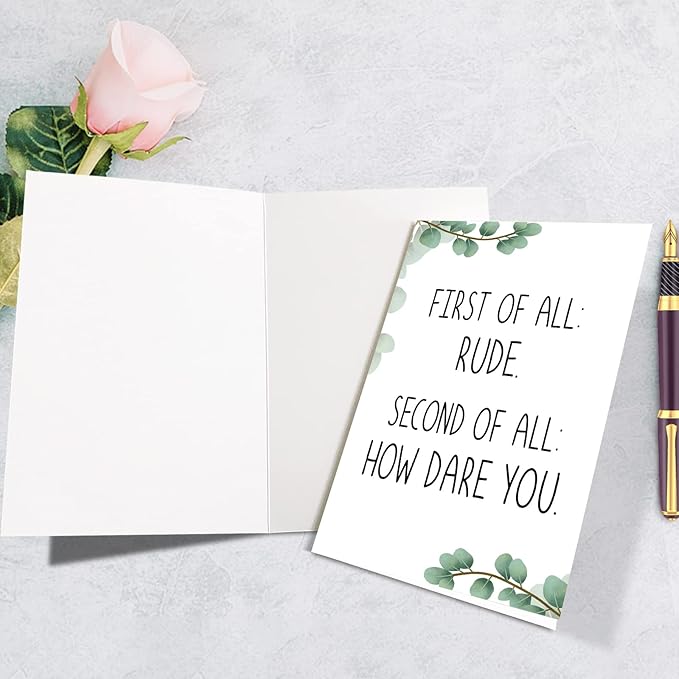 Supoeguk Funny Leaving Card for Coworker, Sarcastic Retirement Card for Him Her, Rude Going Away Card for Men Women, New Job Card