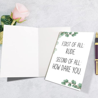 Supoeguk Funny Leaving Card for Coworker, Sarcastic Retirement Card for Him Her, Rude Going Away Card for Men Women, New Job Card