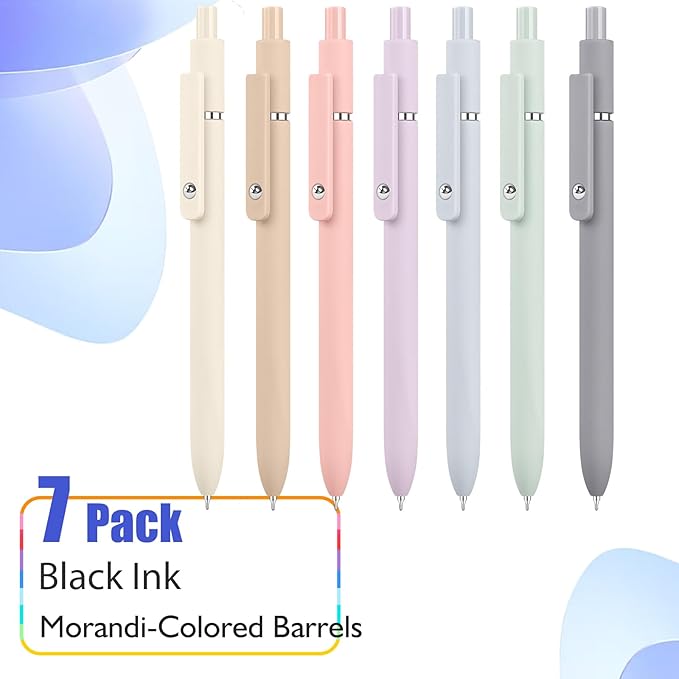 Easter Basket Stuffers, Aesthetic Gel Pens, 0.5mm Fine Point Black Ink Gel Pens Cute Office Desk Accessories, Japanese Stationery Home Work Essentials Nurse School Supplies,Teen Girl Birthday Gifts