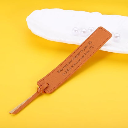 Leather Bookmark 3 Year Anniversary Wedding Gifts for Women Men for Him Her 3rd Anniversary Gifts for Husband Wife, 3rd Anniversary Gifts Birthday Christmas Gifts, Leather Gifts for Women Men