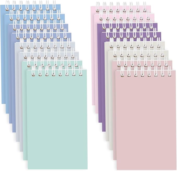 Ddaowanx Small Notebooks,3x5 Pocket Spiral Notepads With Lined Pages - The Perfect Little Mini Notebook to Stay Organized and Boost Productivity at Work or School (16, Delight Colors)