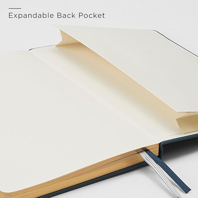 A5 Lined Leather Journal and Pen Set, Hardcover Notebook with Pen, 160 Pages 100gsm Thick Ruled Paper for Men Women, for Work, Business, School or Home Writing, 5.7'' x 8'', Gift Box Included (Light Brown)