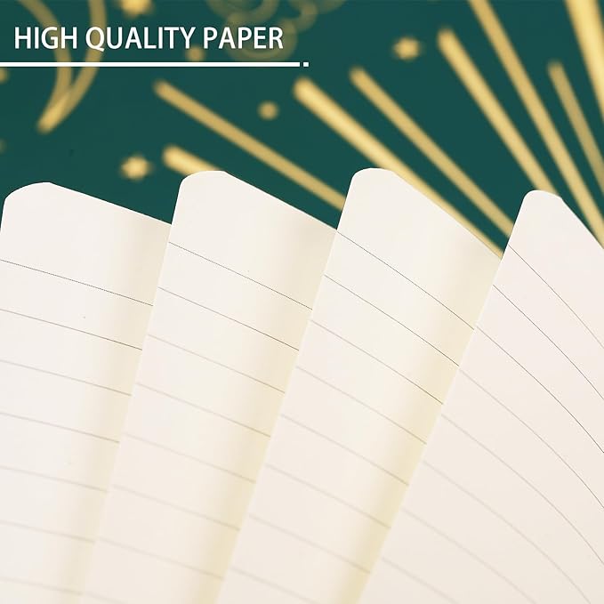 Frasukis Journaling Notebooks - Lined Journal with Thick Paper, 8.5" X 6.4", 144 Pages, Notebooks College Ruled, Banded with Exquisite Inner Pocket