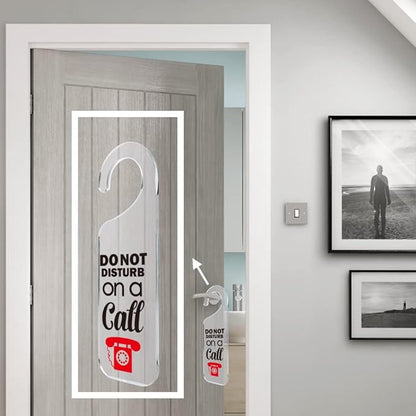 Do Not Disturb Door Sign Engraved Acrylic Hanger Handle Home Decor Acrylic Banner Acrylic Hanging Sign Door Plaque Handmade Office Hanging Sign On A Call