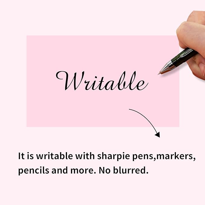 Colored Labels Stickers 3 x 5 Inch, Removable Rectangular Moving Labels, Large Color Coding Labels Moving Stickers- 250 Pack/Pink