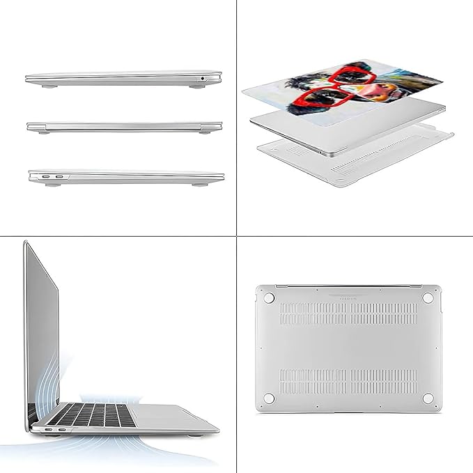 Compatible with 13.3 Inch MacBook Retina A1425/A1502, Red Cow Hard Plastic Shell Cover Case