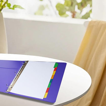 Binder Divider, PANDRI 120 Pack Binder Index White Dividers with 8 Tabs, Letter Size Paper Binder Divider for School Office Home Business