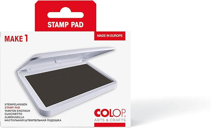COLOP Make Series, Ink Stamp Pads, with Non-Toxic Premium Ink, Water-Based Acid-Free (Fancy Grey, Make 1-1-15/16" x 3-1/2")