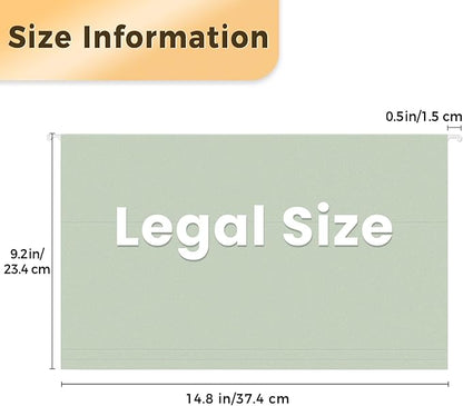 SUNEE Hanging File Folders Legal Size, 25 Pack File Folders 1/5-Cut Tabs, Morandi Colors, Stay Organized for Your Home and Office Bulk File and Documents