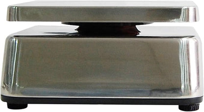 TVS Portion control Stainless steel Washdown Scale, Lb/Oz/Kg/g Switchable, Low Profile Design, 6lb Capacity, 0.001lb Readability, Single Display, NTEP Legal for Trade Coc #19-058