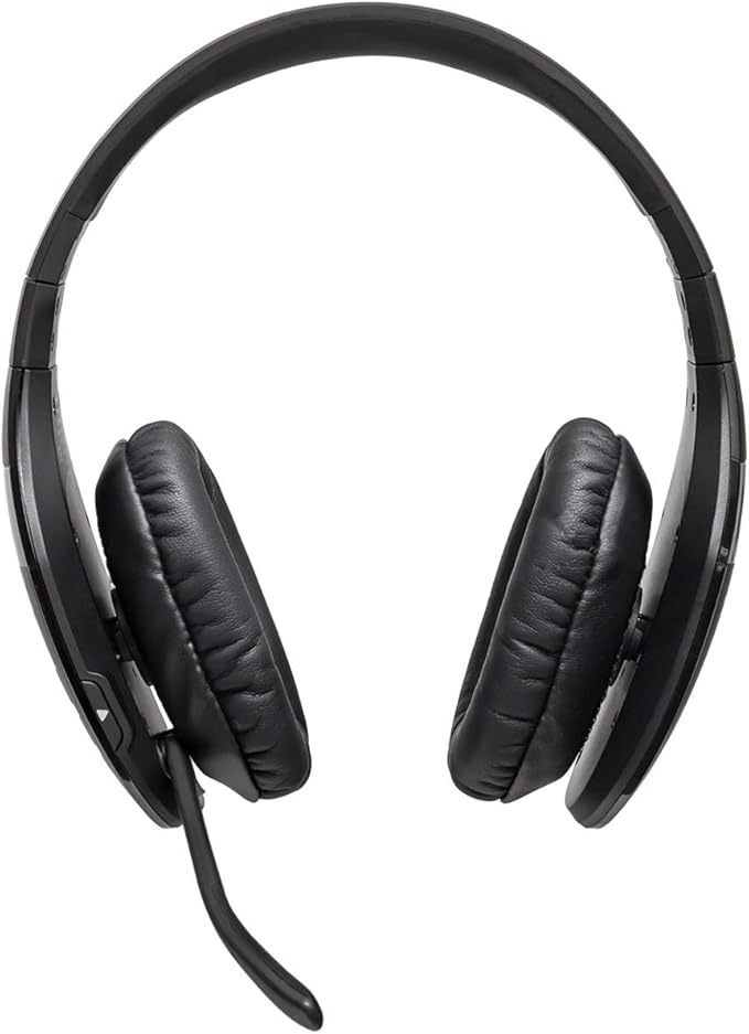 BlueParrott S450-XT Voice-Controlled Bluetooth Headset – Industry Leading Sound with Long Wireless Range, Extreme Comfort and Up to 24 Hours of Talk Time, Black, Stereo