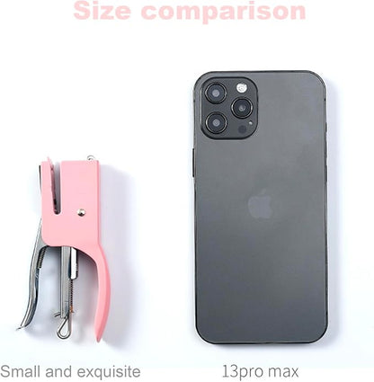 Office Stapler with 1000 Set staples,Office Stapler, Stapler for Desk Portable Durable Staplers Home Supplies (Macaron Pink)