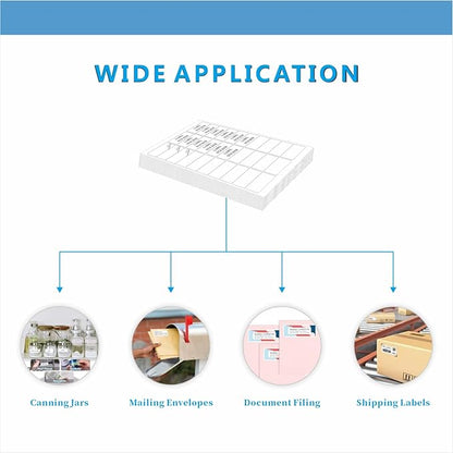 Address Labels, JIQEZNL Premium 1" x 2-5/8" Mailing Labels for Envelopes, 3000 Address Label Sticker Paper for Laser/Ink Jet Printer, White Blank Printable Sticker Labels 30 Per Sheet 8.5"×11"
