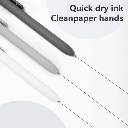 MIUTME 6Pcs Gel Pens, Retractable Gel Pens Quick Dry Ink Pens Fine Point Premium Smooth Writing Pens, Aesthetic Pens for School & Office Supplies