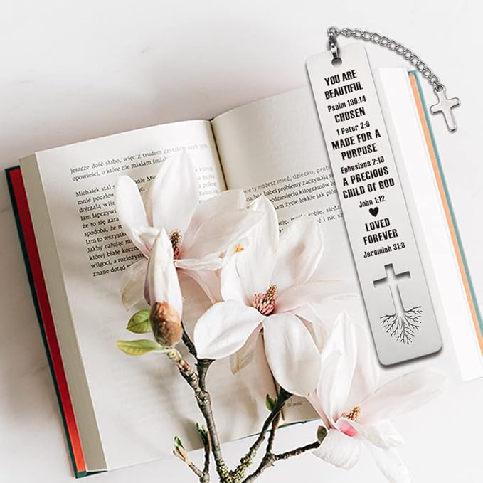 Christian Inspirational Gift for Women, Tassel with Bible Verse Bookmark Tassel Lover Gift for Women, Birthday Christmas Bookmarks Gift for Bookworms Friends Sister Female Book Club Religious Gift-ZB4