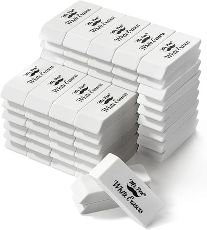 Mr. Pen- White Pencil Eraser, 72 Pack, Block Erasers for Pencils, Large Eraser, White Erasers Bulk
