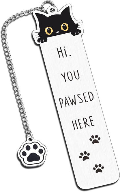 Black Cat Gifts, Cat Gifts for Women, Book Marks for Women, Book Lovers Gifts, Stocking Stuffers for Women, White Elephant Gifts, Cat Bookmarks for Women, Cat Lover Gifts for Women, Cat Mom Gifts