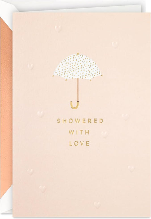 Hallmark Signature Bridal Shower Card (Showered with Love)