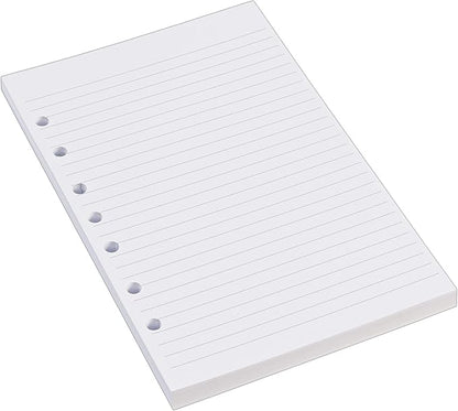 Avery Mini Binder Filler Paper for 3 Ring Binders or 7 Ring Binders, College Ruled, 5.5" x 8.5", 100 Sheets per Pack, 6 Packs, 600 Sheets Total (14230)