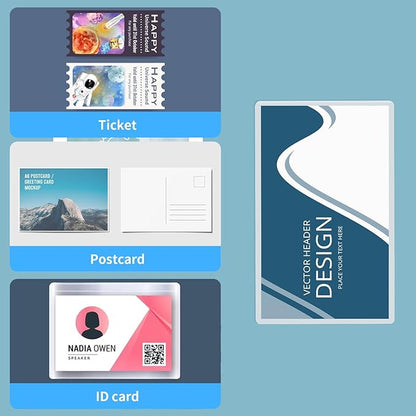 200 Pieces 4x6 Thermal Laminating Pouches 5Mil Photo Recipe Laminating Sheet Index Card Laminating Pouches Card Pouches for Student ID Cards Work Permits Pass Cards