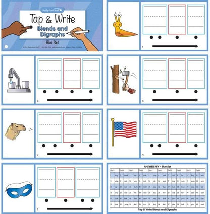 Really Good Stuff Tap and Write Blends and Digraphs - 124 Cards