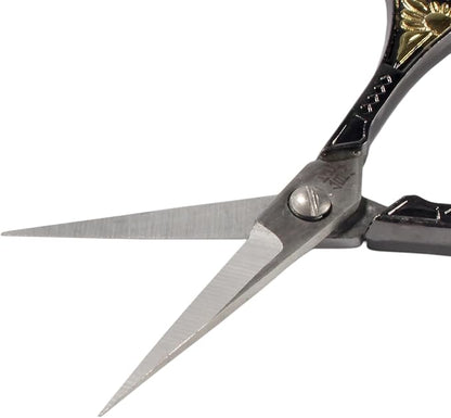 JubileeYarn Sun Motif Embroidery Scissors - Black - 30 Scissors