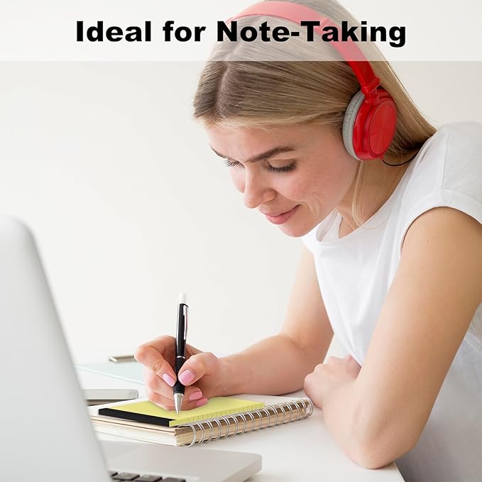 6 Pack Note Pads 4 x 6 Inch Small Notepad College Ruled Writing Pads, Yellow Lined Mini Note Pad for Work or School, 30 Sheets/Pad, Perforated Recycled Note Paper for Note-Taking, Grocery List