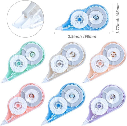 Correction Tape, 12 Pack White Out Correction Tape Dispenser, Easy to Use Applicator for Instant Corrections, Study Supplies and Office Products, 144mx5mm