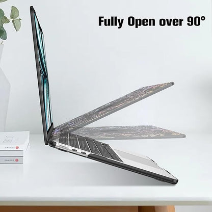 Fintie Case for MacBook Air 13.6 Inch A3113 A2681 (2022 2023 2024 Release) - Snap On Hard Shell Cover for MacBook Air 13.6" M2 M3 Chip with Liquid Retina Display and Touch ID (Garden-Black)