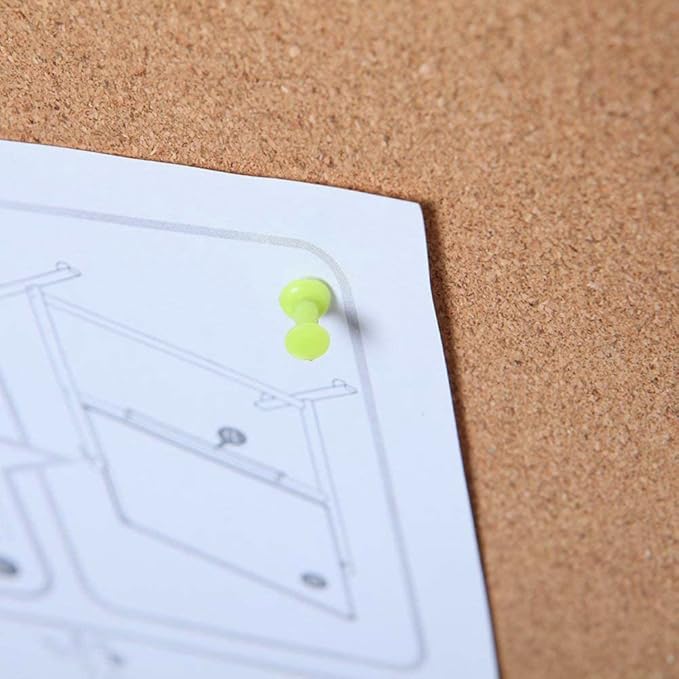 VIZ-PRO Cork Notice Board, 48 X 24 Inches, Silver Aluminium Frame