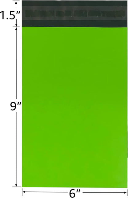 Colored Poly Mailers Pack of: (Green, 6" x 9" pack of 500) Be creative with your packaging with Colored mailers